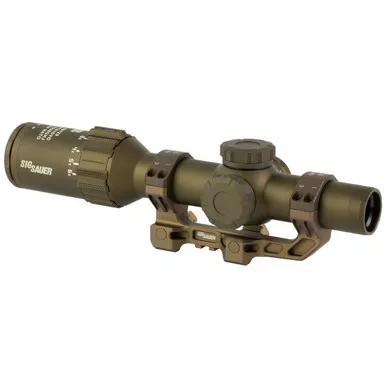 Sig Sauer Tango6T Rifle Scope 1-6x24mm 30mm FFP DWLR-556 Illuminated FDE