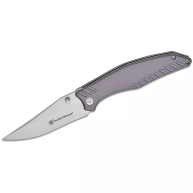 Smith & Wesson Black Ops Folding Knife 3.5" Clip Point 3Cr13 Satin Blade Aluminum Handle Black