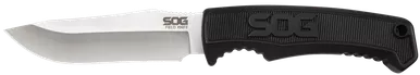 Sog FK1001-CP Field Knife 4" Clip Point Plain Edge Black Blade