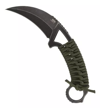 SOG Gambit XL Fixed-Blade Knife 4" Karambit Plain Edge
