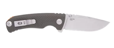 Sog Tellus ATK Pocket Knife 3.5" Clip Point Cryo 440C Stainless Steel Blade GRN Handle Olive Drab