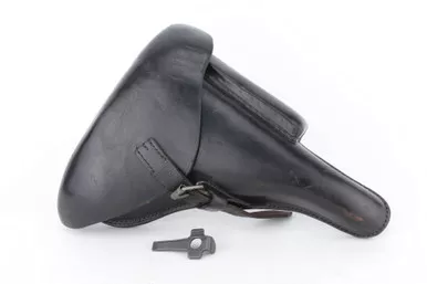 SOLD - 1914 Dated Luger Holster and Unmarked Tool