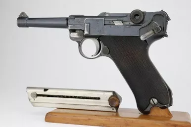 SOLD - 1914 DWM Luger - Matching Magazine