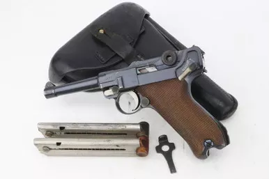 SOLD - 1914 DWM Luger Rig - Police Re-issue
