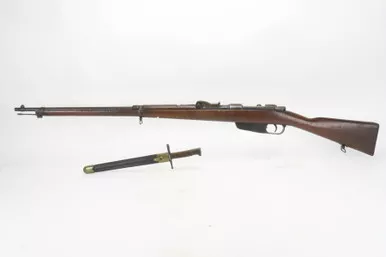 SOLD - 1915 Terni Model 1891 Carcano Infantry Rifle w/ Plum Bayonet