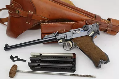 SOLD - 1916 DWM Artillery Luger Rig (7612a - 26431)
