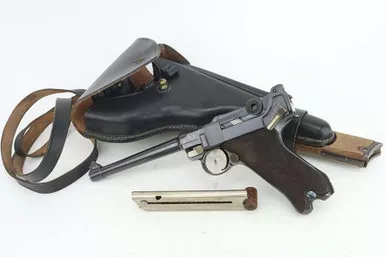 SOLD - 1916 DWM Navy Luger Rig (929 - 30321)