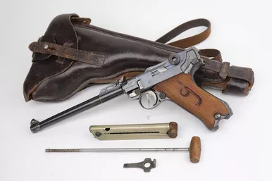 SOLD - 1917 DWM Artillery Luger Rig - Matching Stock