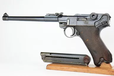 SOLD - 1918 DWM Artillery Luger (7503a - 25596)