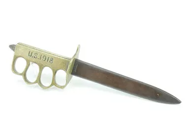 SOLD - 1918 US Trench Knife - Au Lion (120324-18 - AB)