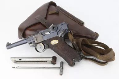 SOLD - 1920's Commercial DWM Luger - Finnish Civil Guard Shooter Prize