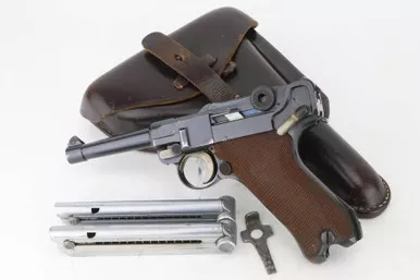 SOLD - 1920's DWM Luger Rig - Nazi Police Rework