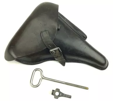 SOLD - 1934 K date Luger Hoster, Tool & Cleaning Rod