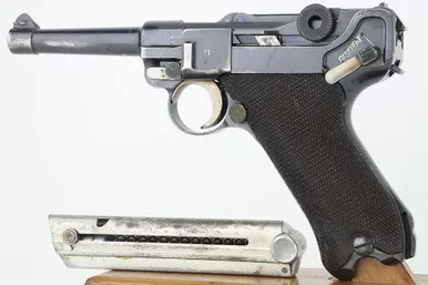 SOLD - 1935 G Date Mauser Luger - Matching Magazine