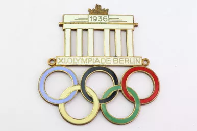 SOLD - 1936 Berlin Olympics Badge
