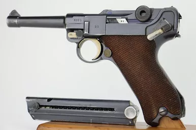 SOLD - 1936 Mauser Luger - Matching Magazine (4921p - 27486)