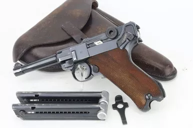 SOLD - 1938 Mauser Luger Rig - Two Matching Magazines (2226b - 30511)