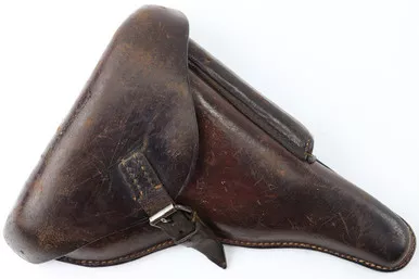 SOLD - 1939 Luger Holster - Repaired Belt Loop