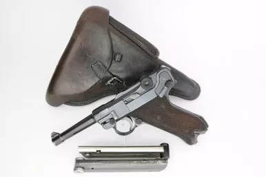 SOLD -1940 Nazi Mauser Luger Rig - Matching Magazine