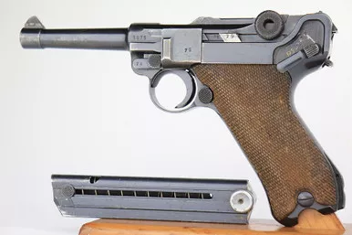SOLD - 1941 Police Eagle/L Mauser Luger - Matching Magazine