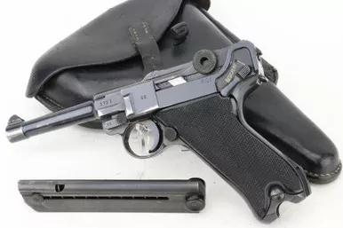 SOLD - 1942 "Black Widow" Mauser Luger Rig - BYF 42 (3723i - 31800)