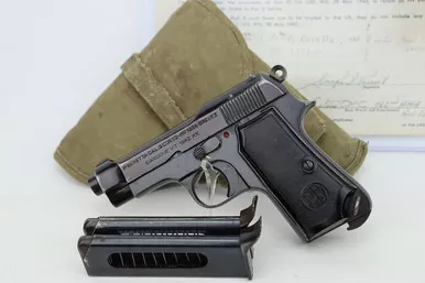 SOLD - 1942 Italian Beretta Model 1934 Rig - With Capture Doc