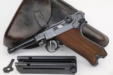 SOLD - 1942 Mauser Luger Rig - BYF 42 (2218e - 25656)