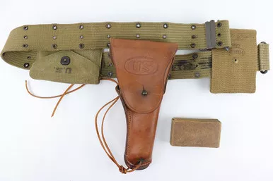 SOLD - 1944 BOYT M1916 Holster with Canvas Extras