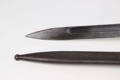 SOLD - 1944 K98 Bayonet - Matching Scabbard With Frog