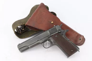 SOLD - 1944 Remington Rand Model 1911A1 Rig