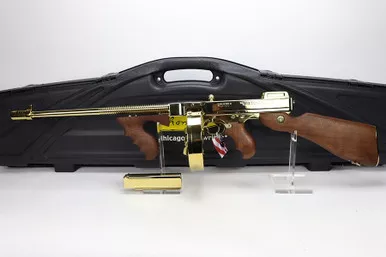 SOLD - ANIB Auto Ordnance Thompson 1927A1 Deluxe - Gold Finish