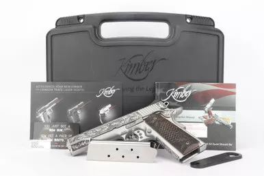 SOLD - ANIB, Engraved Kimber 1911 - Altamont "The Woodsman" Grade AA