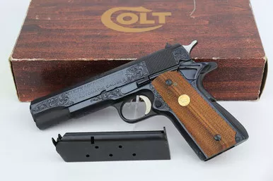 SOLD - ANIB Factory Engraved Colt Series 70