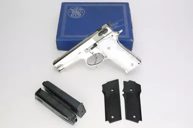 SOLD - ANIB, Nickeled S&W Model 59 - 9mm