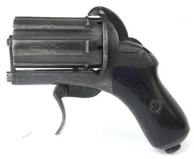 SOLD - Antique Belgian Pinfire Revolver