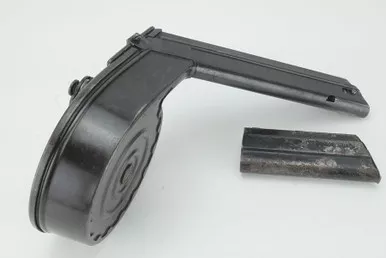 SOLD - Artillery Luger Snail Drum Magazine & Dust Cover (020624-5)