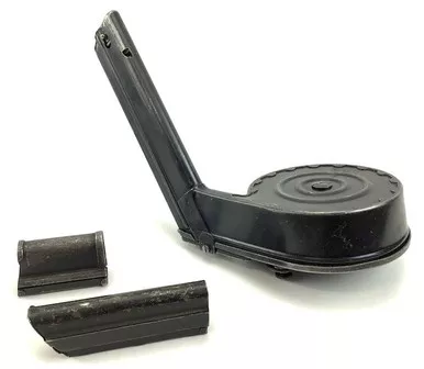 SOLD - Artillery Luger Snail Drum Magazine and Dust Cover