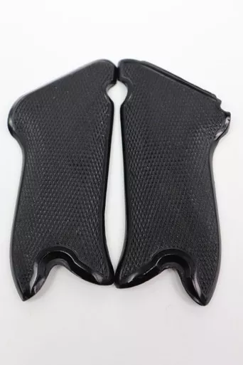 SOLD - Black Widow Luger Grips - Reproduction (LG011124-54)