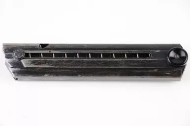 SOLD - Black Widow Luger Magazine - Cracked Base (KW061024-4)