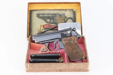 SOLD - Boxed, Commercial Walther PPK - With Rare Night Sight