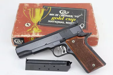 SOLD - Boxed, Minty Colt Mk IV Series 70 Gold Cup National Match