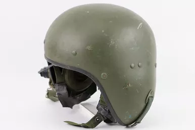 SOLD - British Amplivox M1973 Tanker Helmet