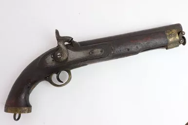 SOLD - British-made East India Company (EIC) Model 1843 Percussion Dragoon Pistol (LG042325-15(Arizona))