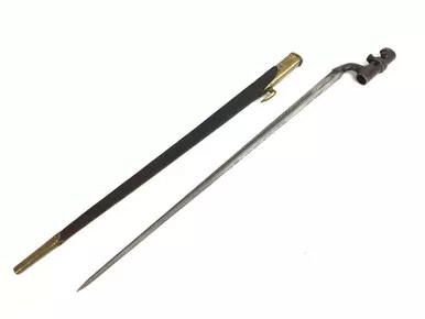 SOLD - British Martini-Henry 1876 Spike Bayonet And Scabbard