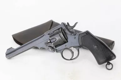 SOLD - British Military Enfield Mark VI Revolver Rig