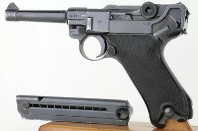SOLD - BYF 42 "Black Widow" Mauser Luger(5327f - 32129)