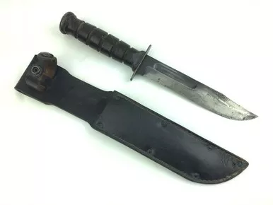 SOLD - Camillus Mk2 Fighting Knife & Scabbard