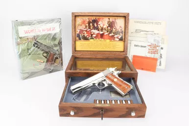 SOLD - Cased Colt 1911A1 WWII African-European-Middle Eastern Theatre Commemorative
