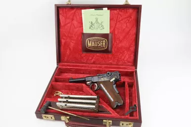 SOLD - Cased Commemorative Mauser Luger - 1902 Cartridge Counter