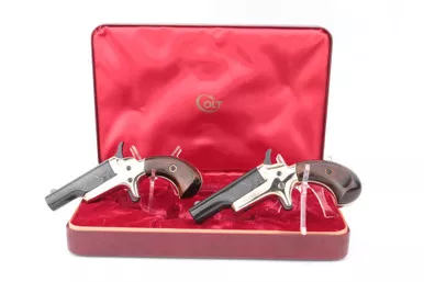 SOLD - Cased, Consecutive Set of Colt Fourth Model Derringers